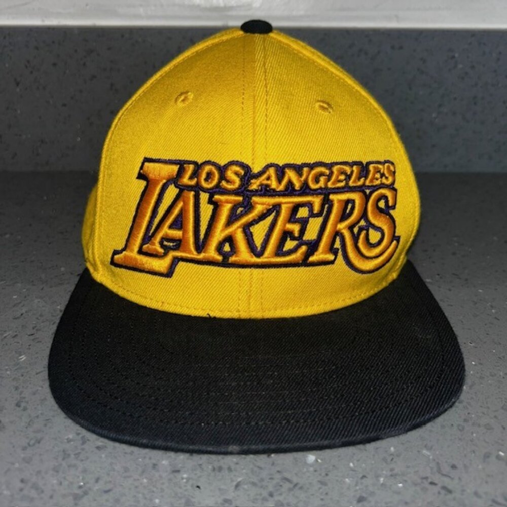 Los Angeles Lakers NBA Adidas Yellow Adjustable Strapback Hat One Size Fits All